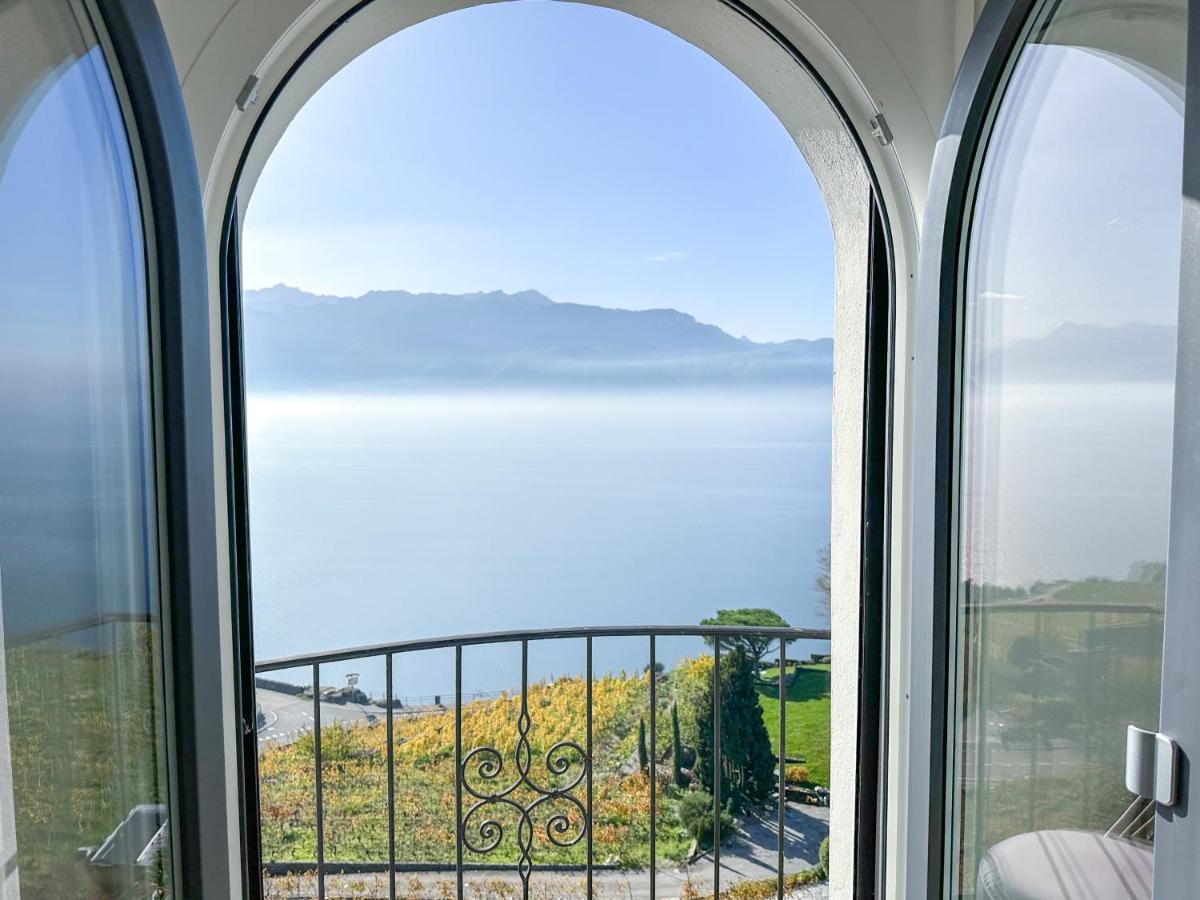 Room With 360° View Overlooking Lake Geneva And Alps Puidoux Exteriér fotografie